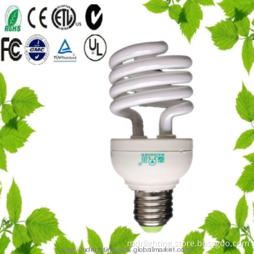 9W half spiral Low power CFL Energy Saving Lamp